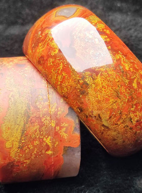 天然帝王红玛瑙手镯