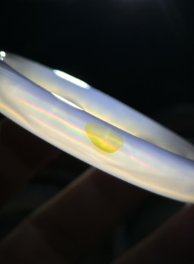 天然海洋玉髓高冰鸿运当头一口糖七彩极光彩虹光虹膜玛瑙手镯60口