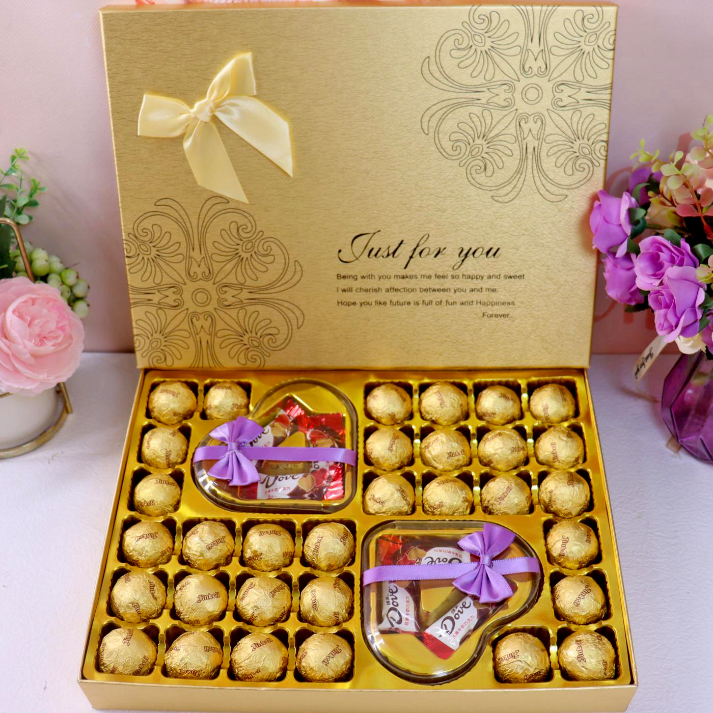 德芙巧克力礼盒装教生日礼物送人