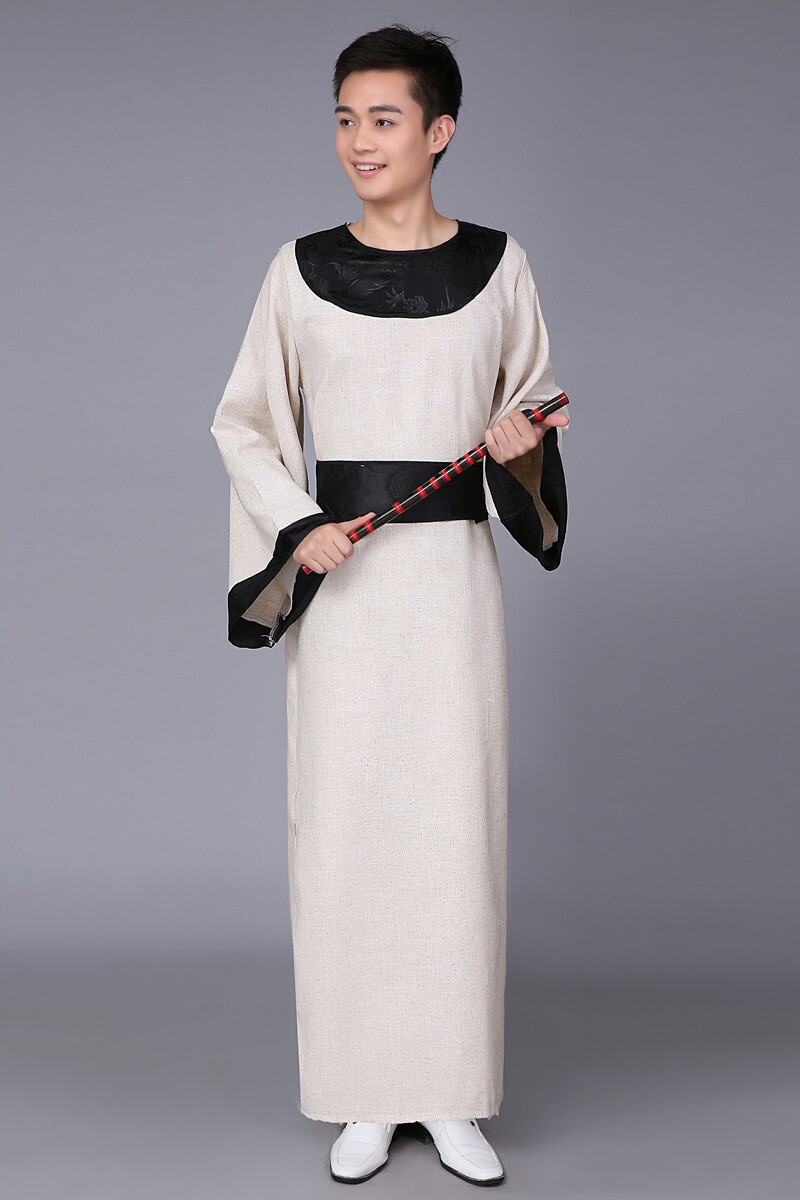 圆领袍唐代古装汉服男李白杜甫诗人服装端午节屈原书生话剧演出服