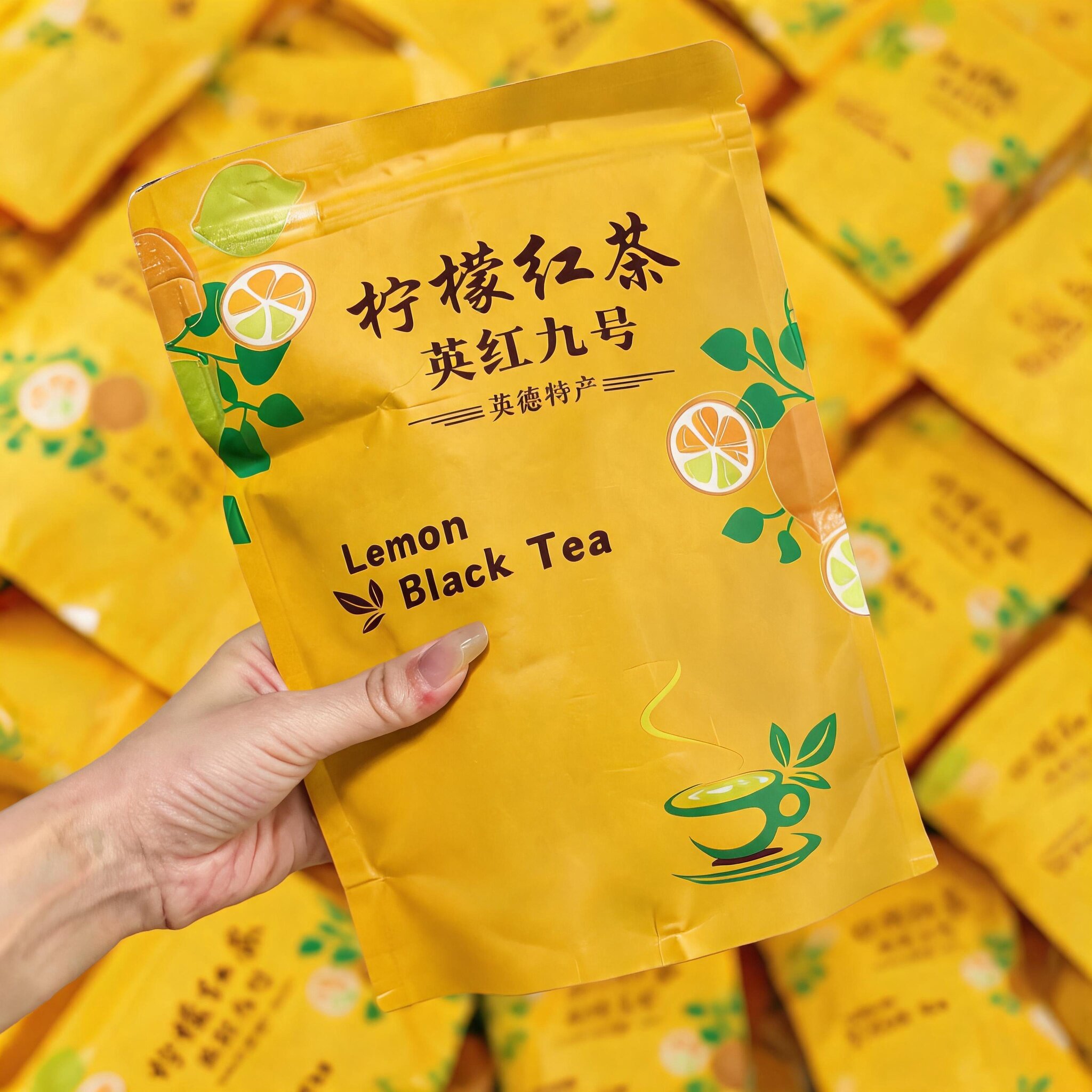 2026新茶柠檬英红九号英德红茶广东香水柠檬叶奶茶原料茶叶奶香