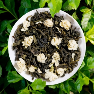 新茶茉莉花茶毛尖小龙珠新茶浓香型茶叶横县绿茶 网红桶500克