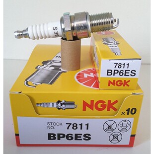 NGK火花塞BP6ES(7811) 汽油发电机卡丁车专用国产F6TC/F7TC 互换