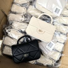 限时包邮！出口西班牙外贸Parfois包小香风菱格手提包单肩斜挎包