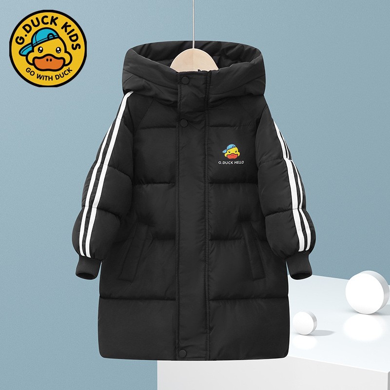 儿童棉服2025新款中长款男童女童冬装中大童宝宝加厚冬季棉袄棉衣