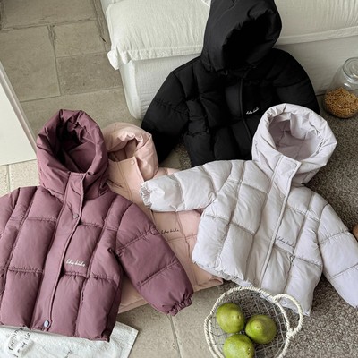 儿童中大女童2025新款短款羽绒棉服男童冬季加厚棉衣袄保暖面包服