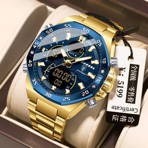 瑞士品牌新品多功能男士石英表