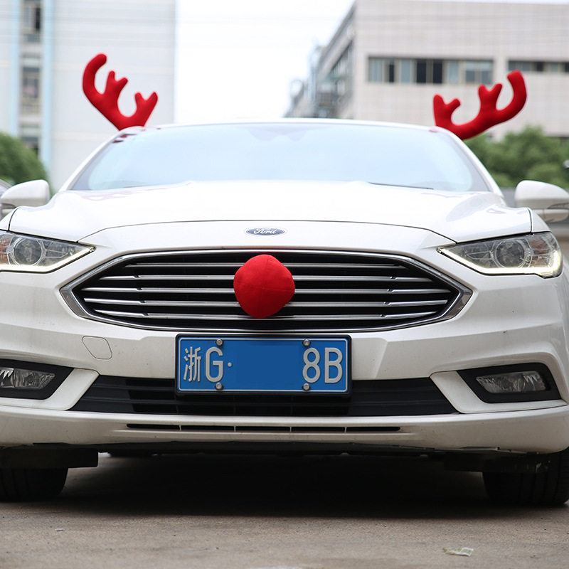 Christmas car decoration reindeer antlers Christmas decorati