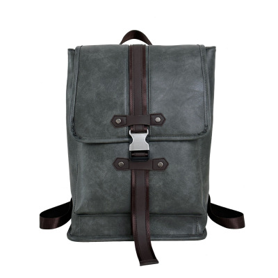Men's Korean style trendy backpack large capacity laptop bag