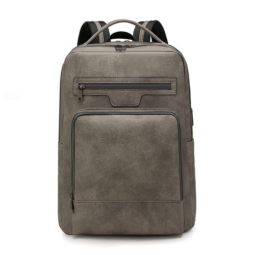 PU Business Travel Laptop Backpack Men's British Style Busin