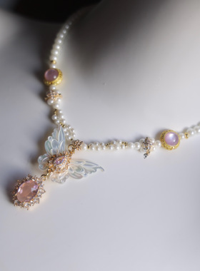 首周特价  淡水珍珠5a蝶贝百搭璎珞 璎珞 项链平西瓜晶珍珠百搭配