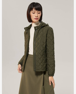 國內正品 OVV秋冬女裝 抽繩連帽短款 熱力感羽絨服 代購