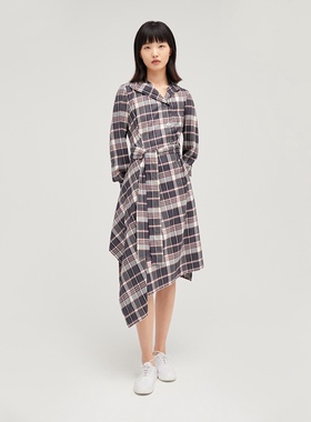 OVV时尚女装日本进口细羊毛面料连衣裙（100%绵羊毛）