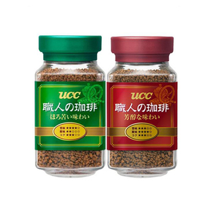 日本进口UCC上岛职人咖啡速溶精品纯黑咖啡粉90g瓶装懒人冲调饮品