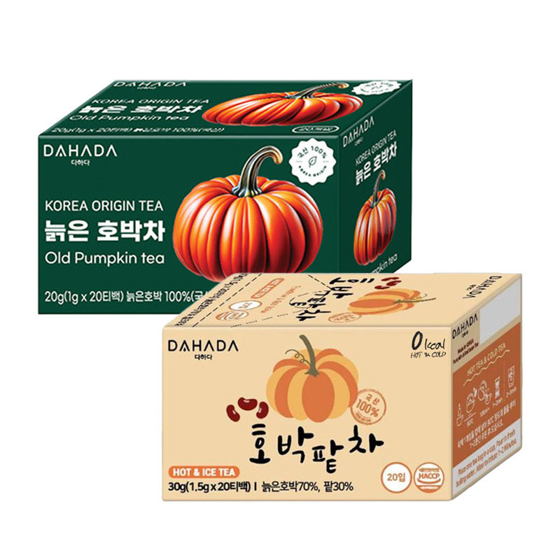 韩国DAHADA南瓜红豆茶冲泡茶代用茶冷热泡茶包独立小包装