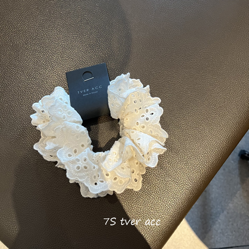 【赵露思 Acc】tver jewelry韩国东大门布艺蕾丝花大肠圈发饰