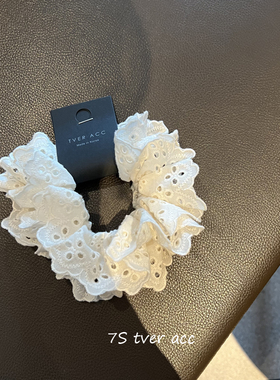 【赵露思 Acc】tver jewelry韩国东大门布艺蕾丝花大肠圈发饰