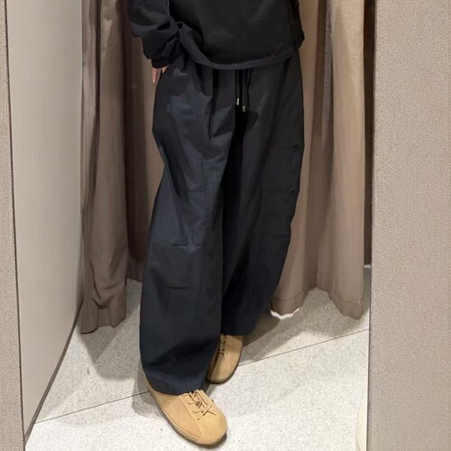 弹力腰身系带降落伞兵休闲水桶裤