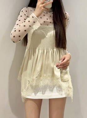 ZA外贸出口女装新品春日氛围感轻法式蕾丝内衣式上衣 5919002 715