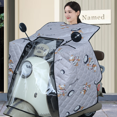 新款斗篷式电动车挡风被夏季薄款