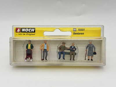 NOCH 微缩微距场景模型1:87HO微观小人道具 15551 公园老年人聊天