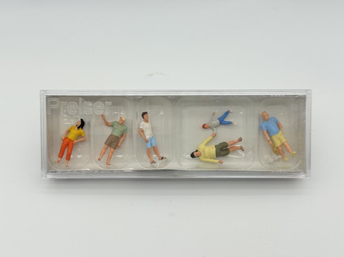 PREISER人偶 微缩沙盘场景模型1:87微拍道具 10672 和睦一家人