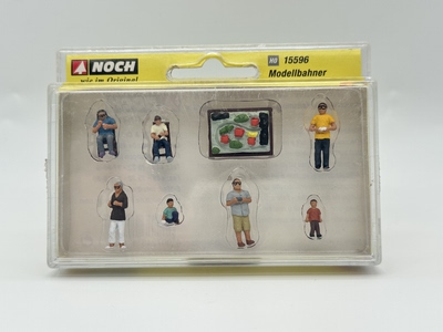 NOCH 微缩微距场景模型1:87HO微观小人道具 15596 玩火车模型人偶