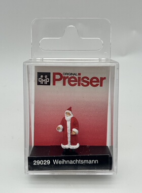 preiser小人微缩微距场景模型1:87HO微观小人道具29029 圣诞老人