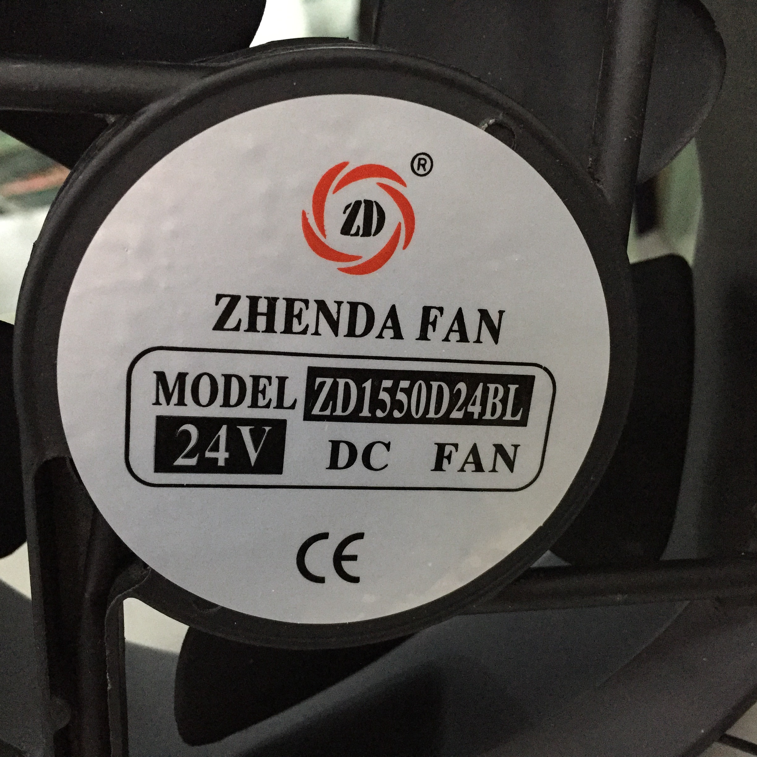 直流风机 ZHENDA FAN ZD1550D24BL滚珠24V 170*150*51MM CE认证