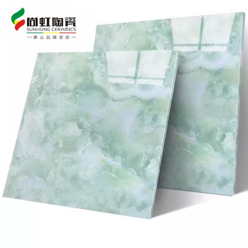 玉石全抛釉翡翠玉瓷砖800X800客厅餐厅卧室防滑地砖仿大石地板砖