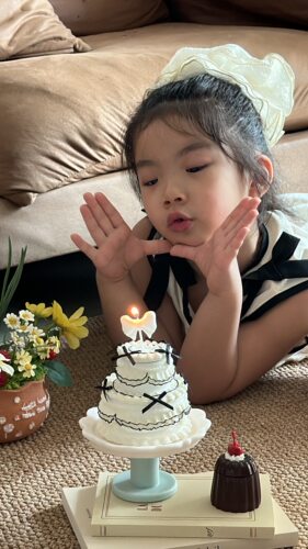 Kings Blue钴蓝生日蛋糕收纳盒拍照道具首饰盒非七天无理由