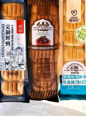 1月产10包爱彼依面包批发500无蔗糖手撕长条非切片营养早餐整箱
