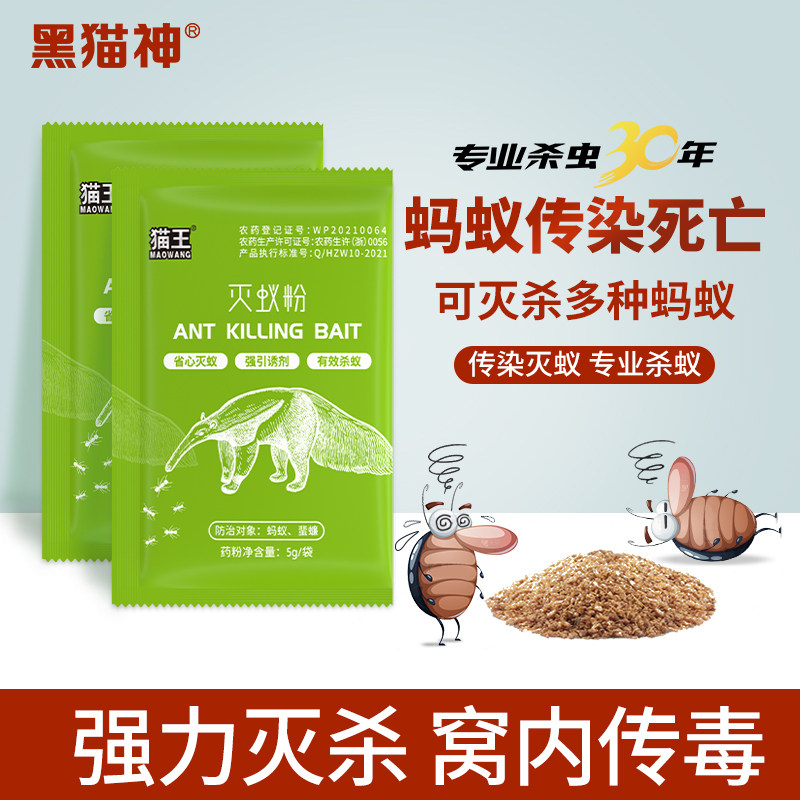 黑猫神蚂蚁药一窝端杀虫饵剂图片