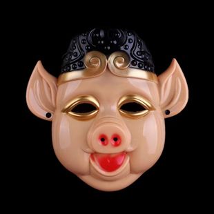 30个包邮猪八戒脸谱古风面罩西游记全套四人脸谱猴儿脸谱唐僧面具