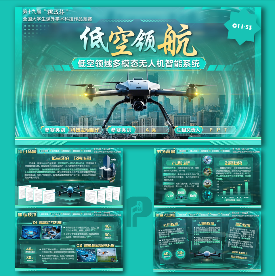 互联网+创新创业乡村振兴项目汇报PPT模板