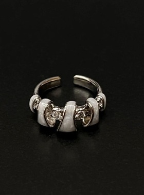 Dolphin贝母戒指女小众设计百搭