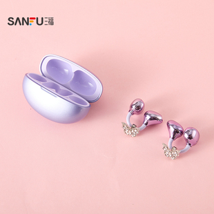 三福耳饰款tws耳机 时尚潮流科技数码周边无线蓝牙耳机517583
