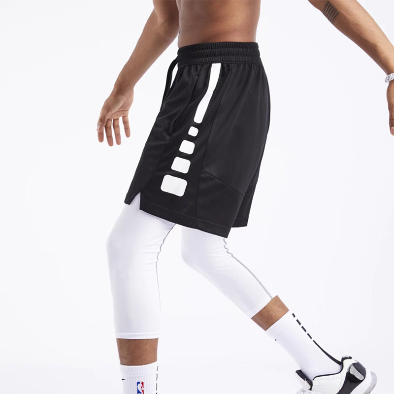 精英美式篮球短裤不过膝宽松训练速干实战三分球裤运动裤男潮女夏