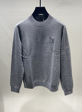 现货CNC男装 25秋冬彩色logo字母LOVE刺绣男士羊毛针织衫 352021