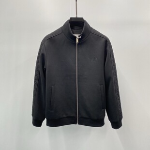 现货Karl Lagerfeld 25秋冬老佛爷logo字母刺绣立领男士夹克外套
