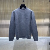 羊毛羊绒针织衫 现货FERRE logo徽标装 饰男士 费雷 25秋冬新款