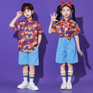 8090年代怀旧服装儿童复古港风高级感童装走秀男童女童演出服套装