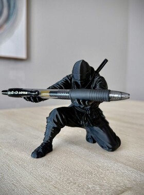 忍者打印摆件3d打印手办笔架文具收纳笔筒个性创意桌搭装饰