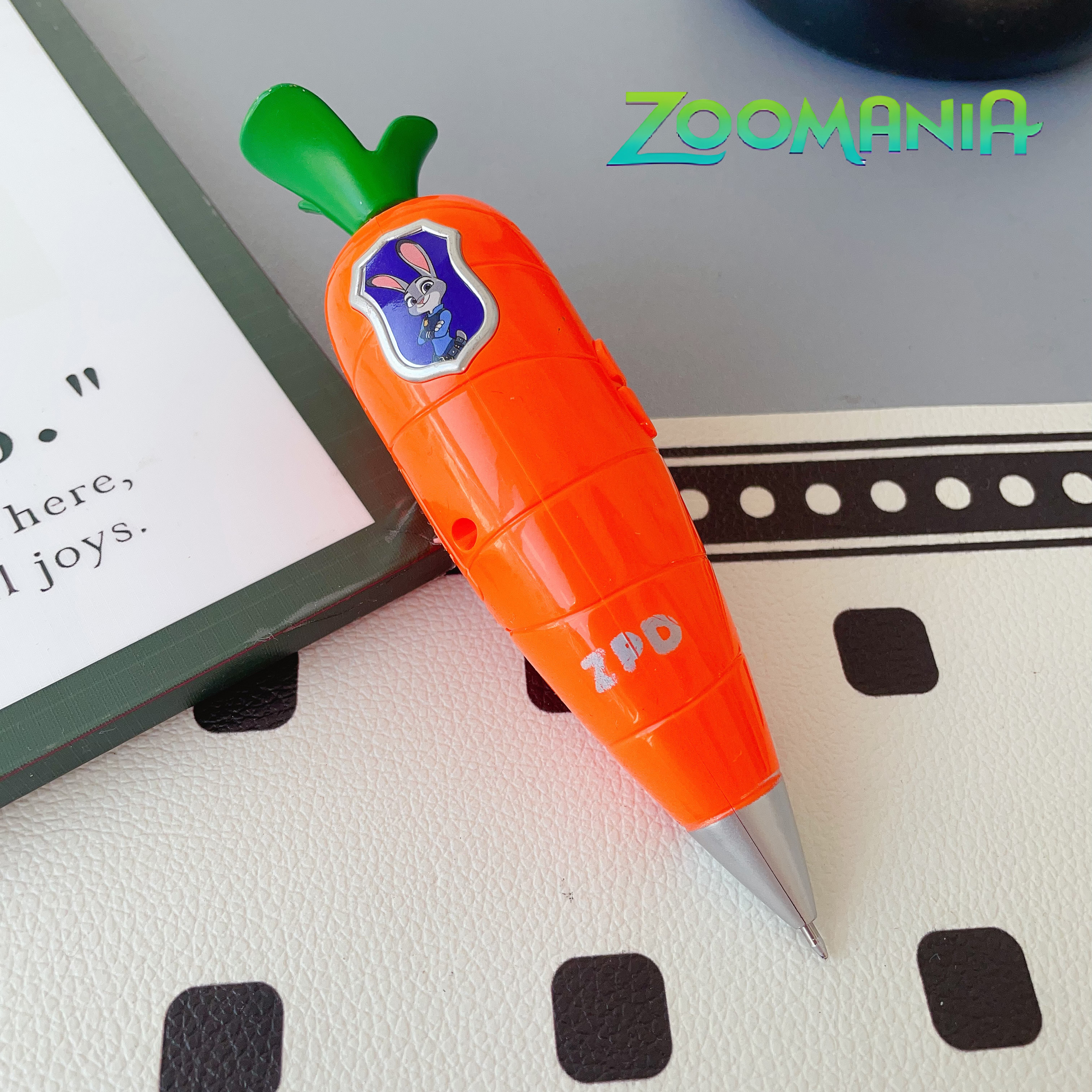 朱迪胡萝卜录音笔疯狂动物城创意趣味文具圆珠笔两用儿童新年礼物