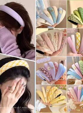 夏季女发箍新款高级时尚压发高颅顶头箍外出百搭小香风细款发卡