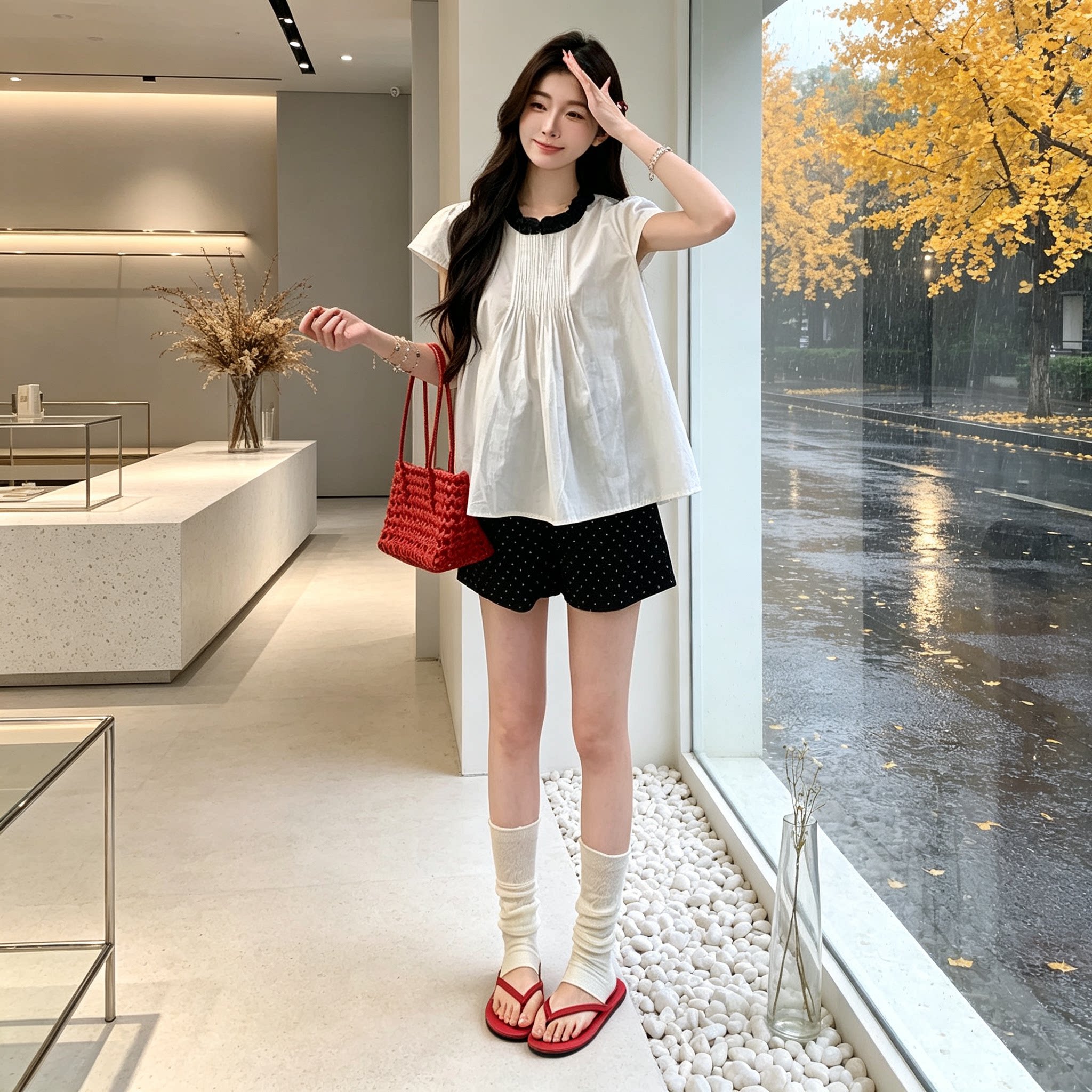 夏季新款轻奢辣妈孕妇两件套