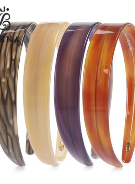 2.2cm宽复古醋酸发箍女 气质高级感压发洗脸头箍带齿防滑新款