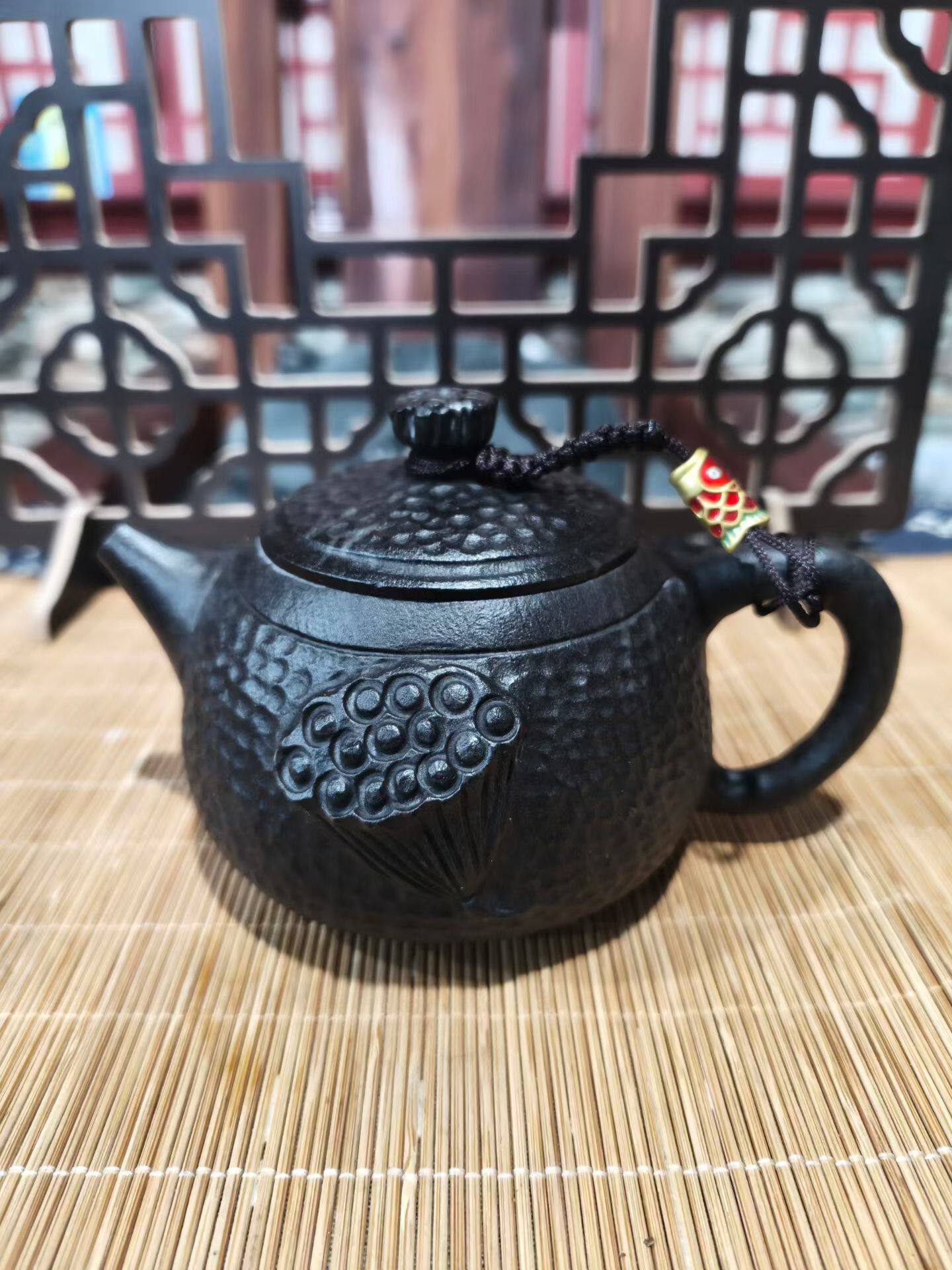 新店开业工厂直销天然冰碛岩壶步步生莲送人送礼松收藏