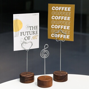 金属夹子价格牌夹桌牌立牌夹标识牌菜品展示卡支架菜名介绍牌台牌