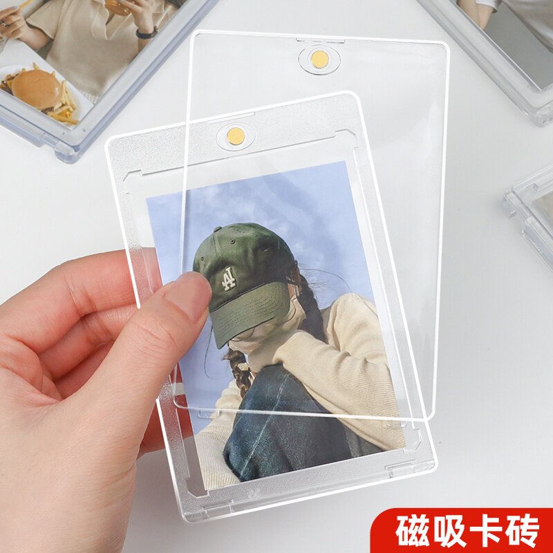 3寸小卡套亚克力卡砖谷美展示架图片